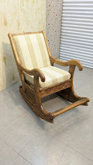 Solid Diyar Wood Rocking Chair