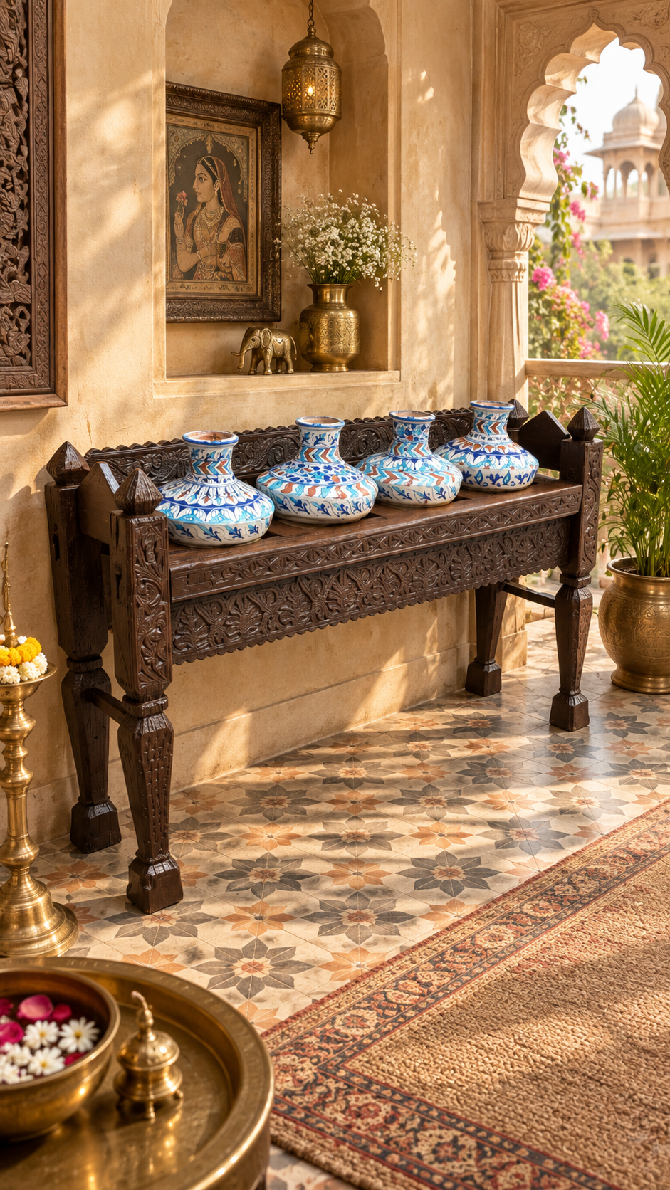 Antique Swati Console