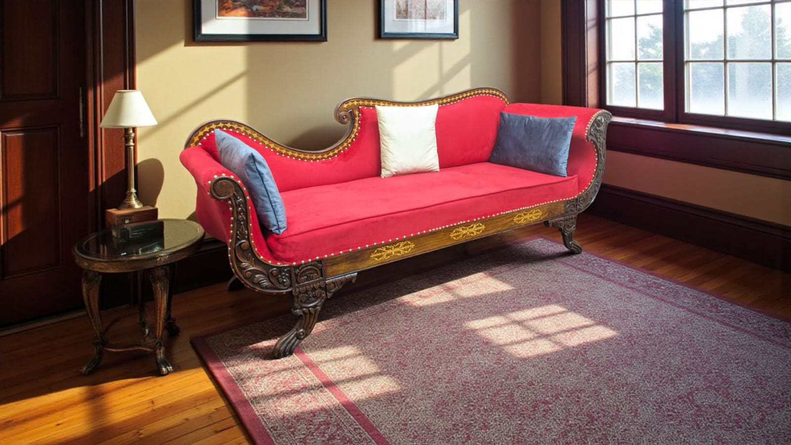 Solid Sheesham Wood 3 Seater Divan