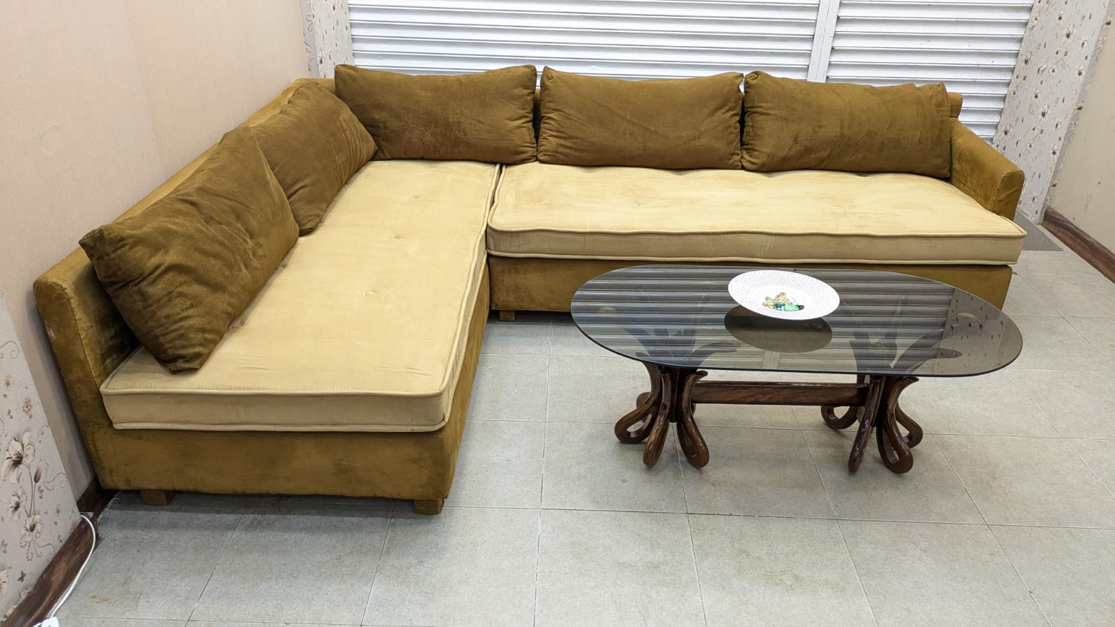 Comfortable 7 Seater L Shape Sofa Set