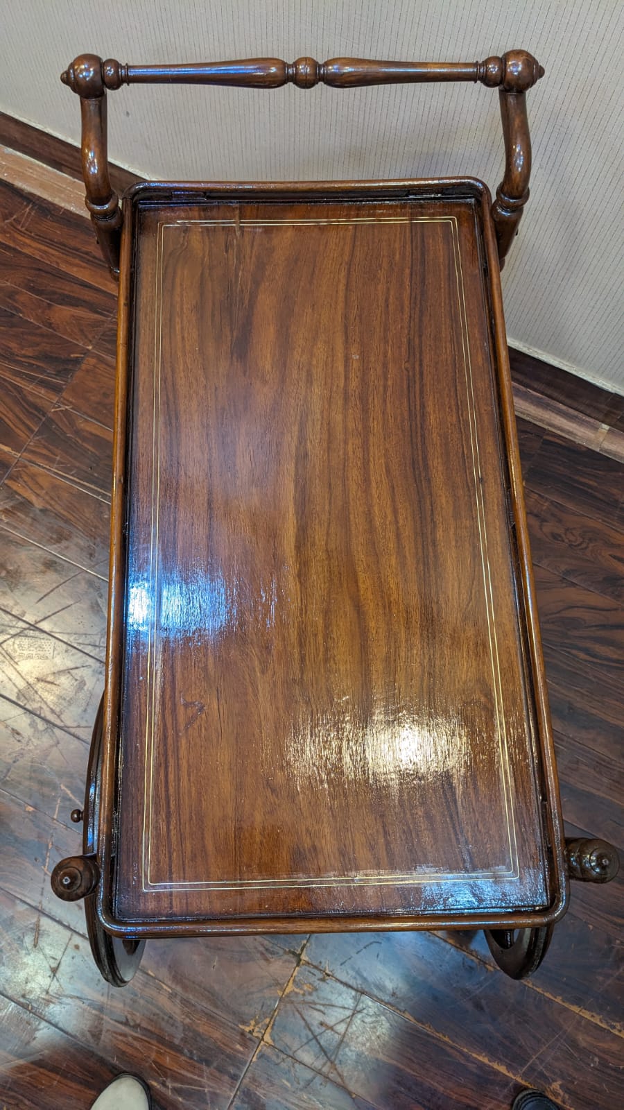 Solid Sheesham Wood Serving Cart