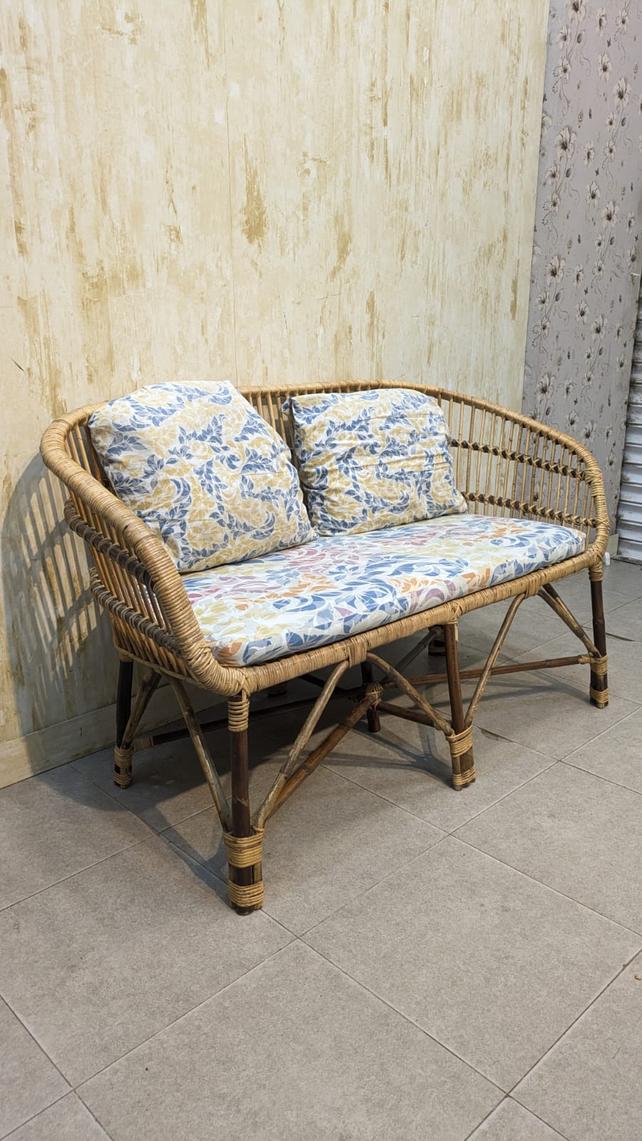 Cane Rattan 4 Seater Sofa Set