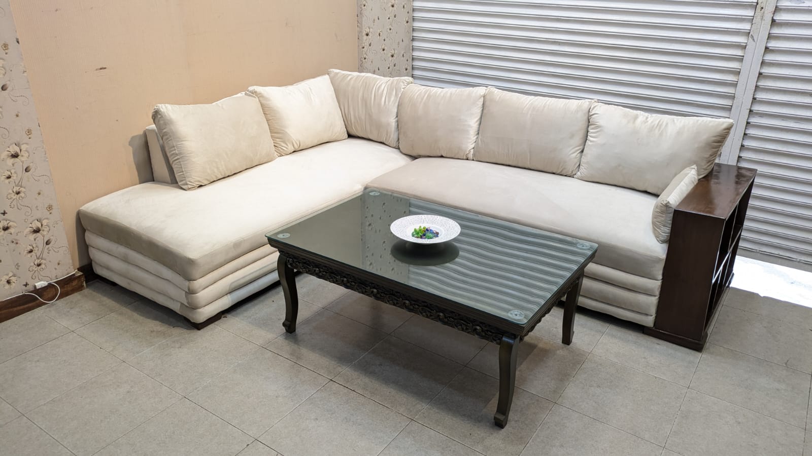 6 Seater L Shape Sofa Set