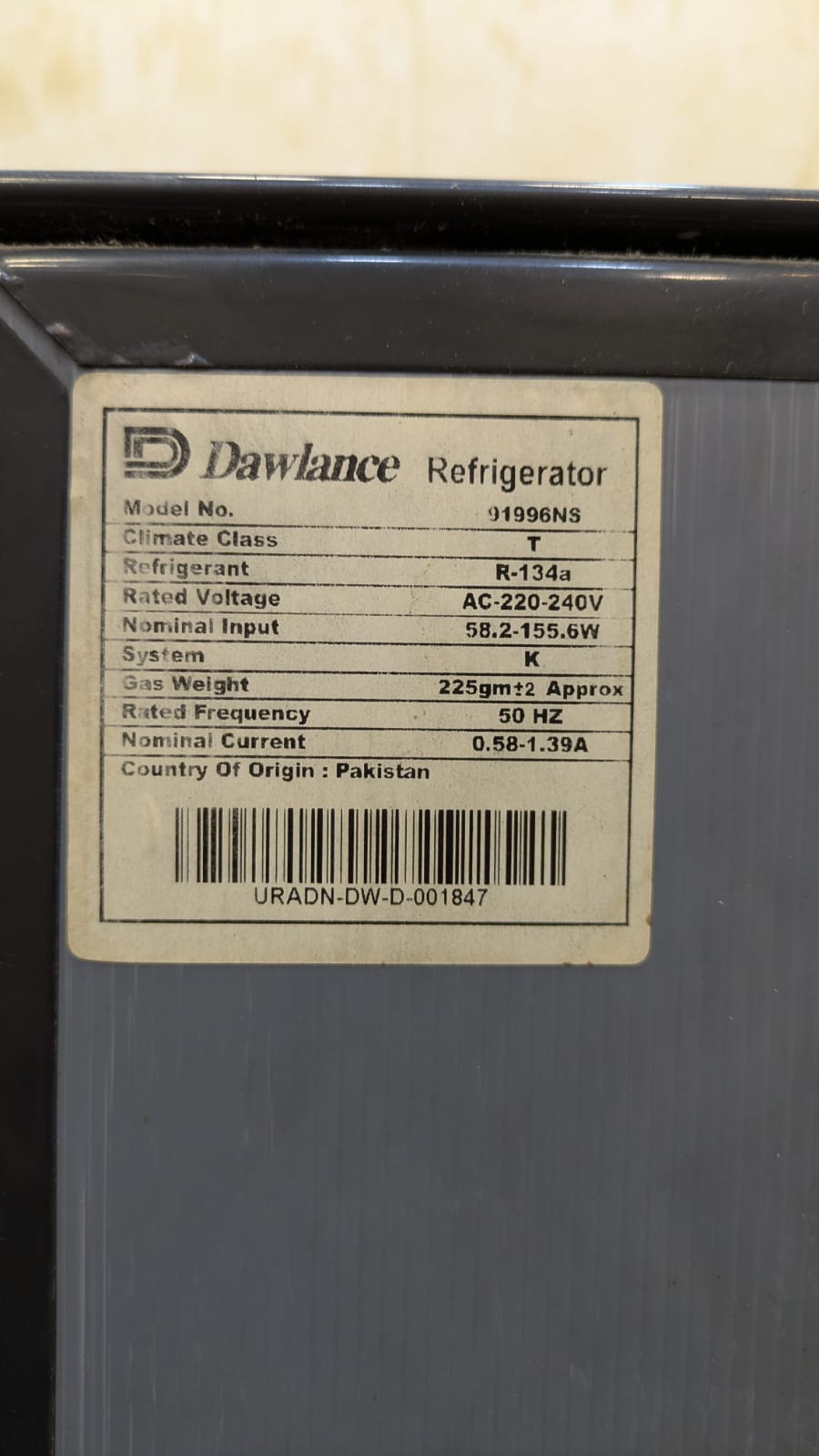 Dawlance Signature Inverter Refrigerator