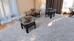 Sheesham Wood Center and Side Table Set