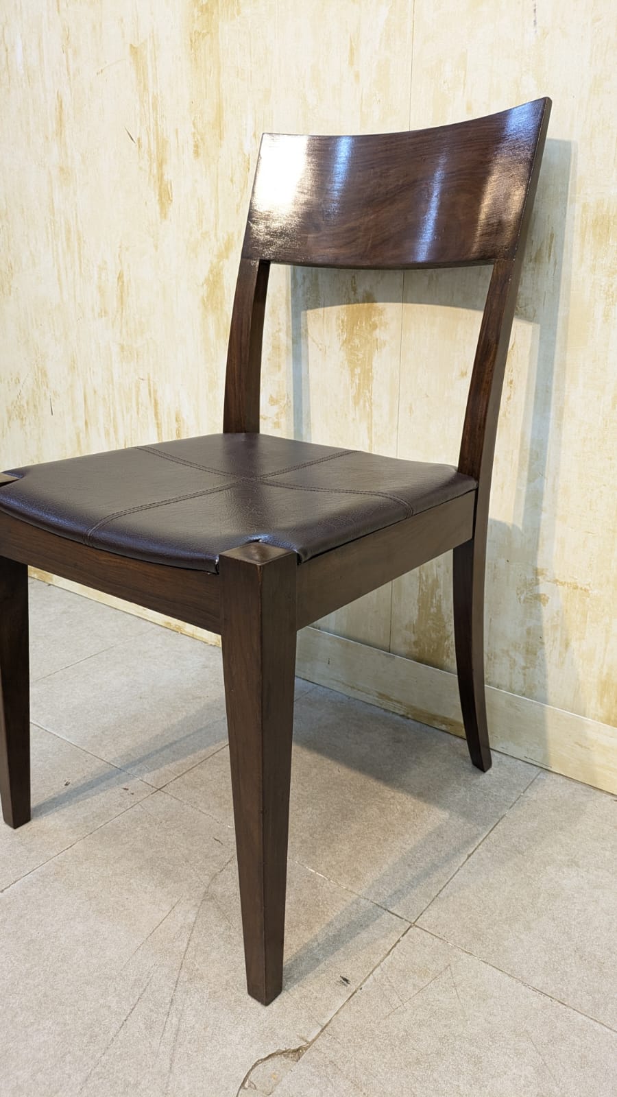 Solid sheesham wood room chair