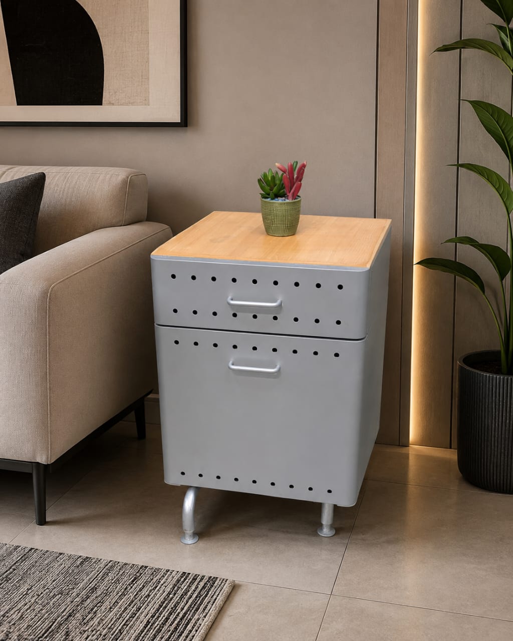 Modern 2-Drawer File Cabinet