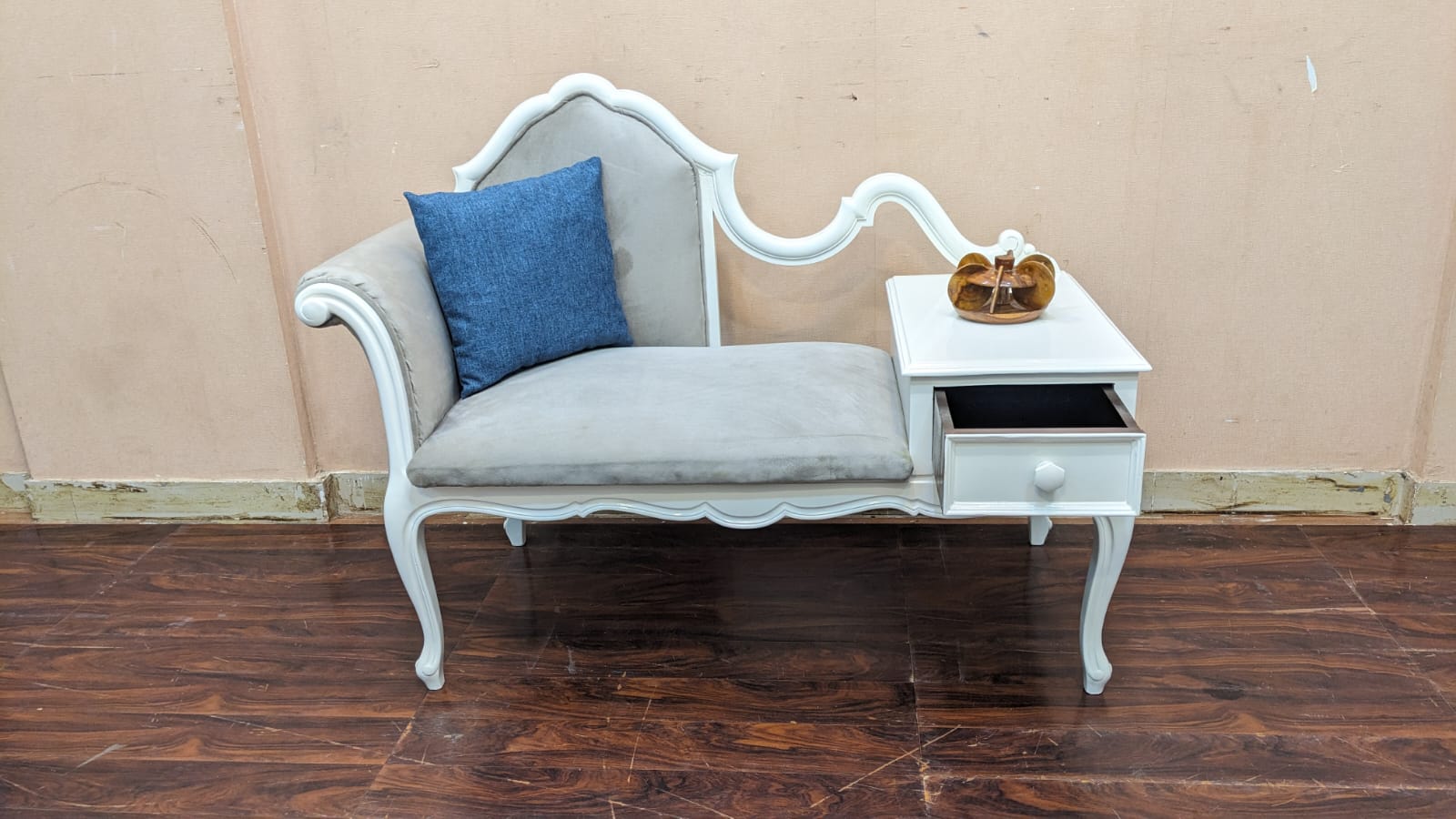 Solid Sheesham Wood Telephone Seattee