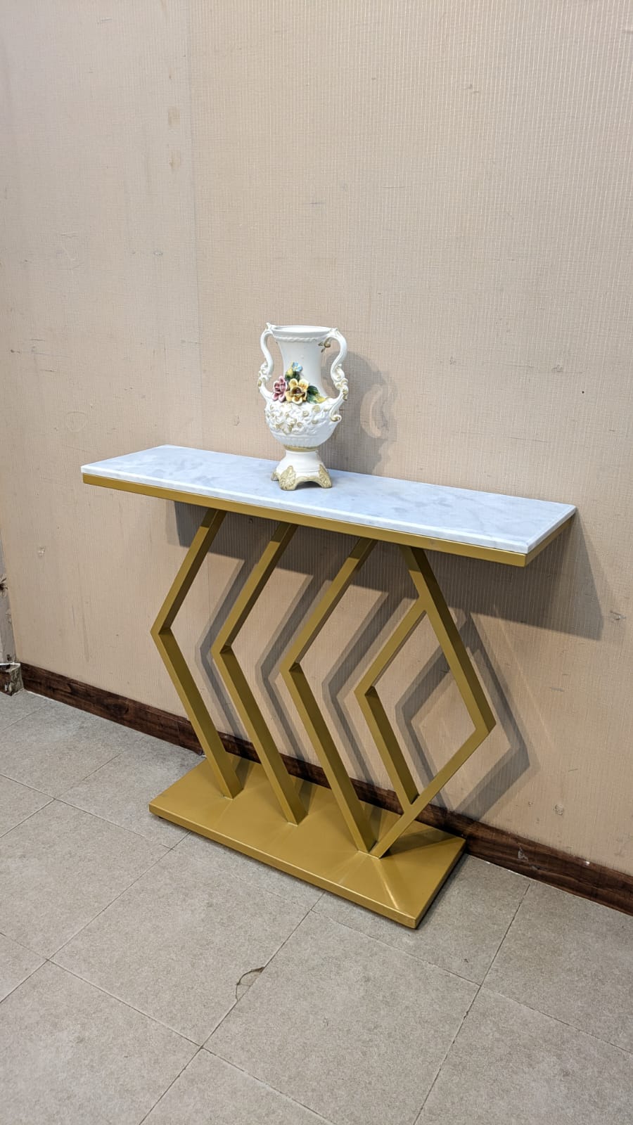 Brand New Unused Modern Marble Top Console