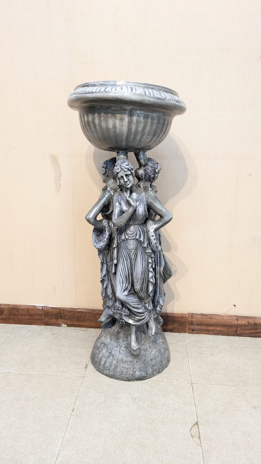 Brand New 3 Lady Sculpture Flower Pot