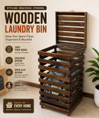 Brand New Wooden Laundry Bin