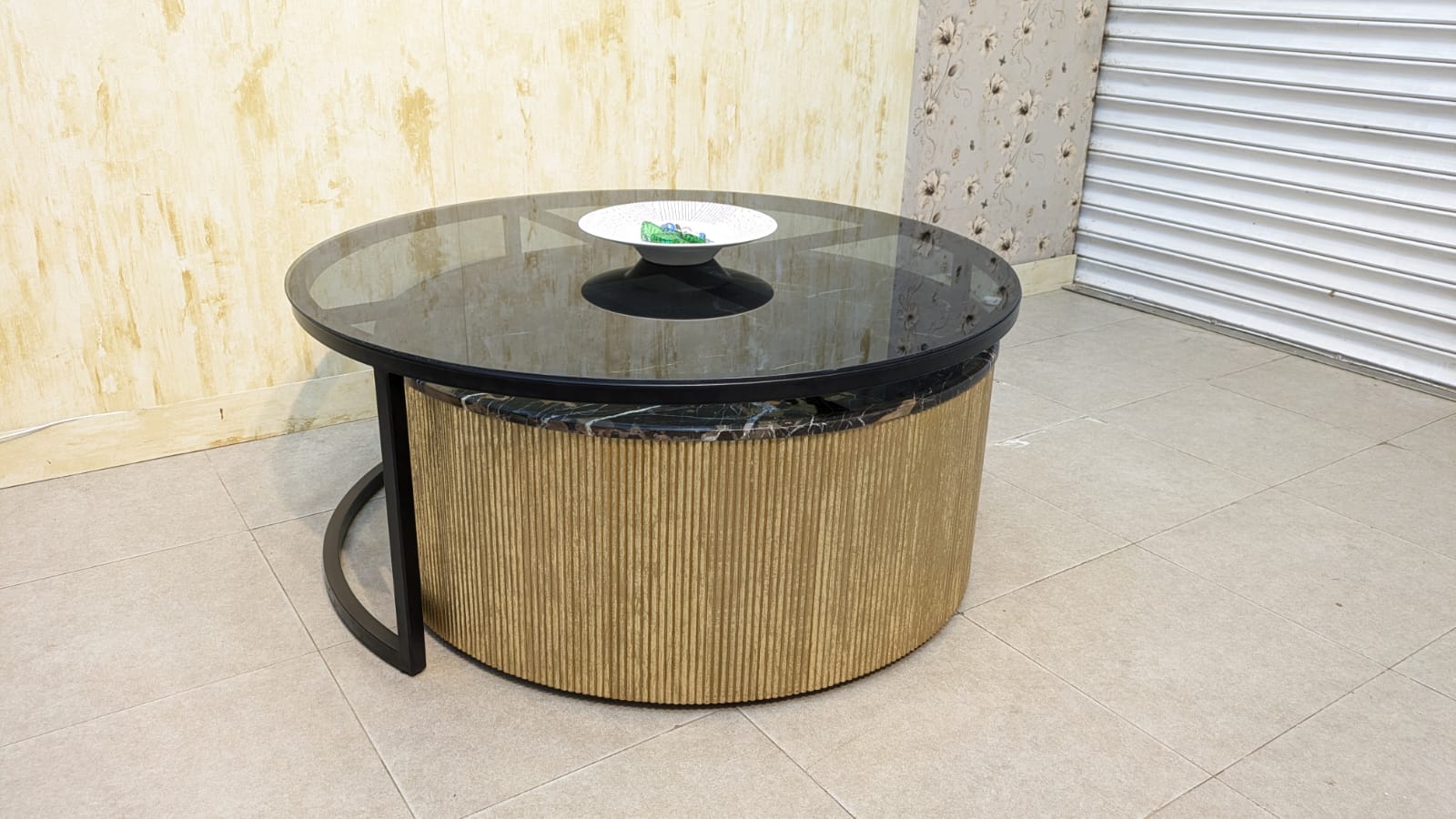 4 Pieces Nesting Coffee Tables with Side Tables Set