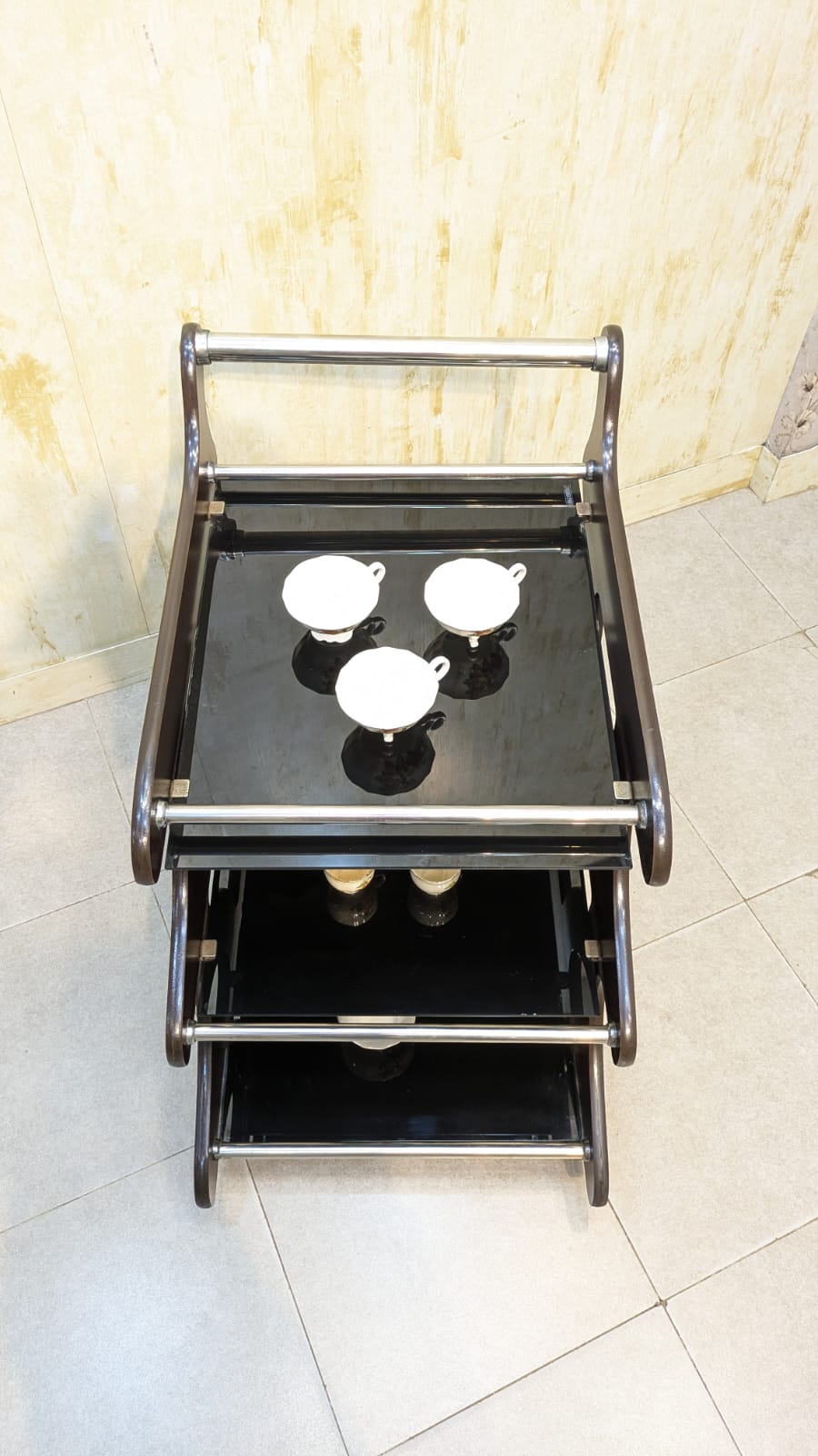 BEAUTIFUL MODERN 3-TIER TEA TROLLEY