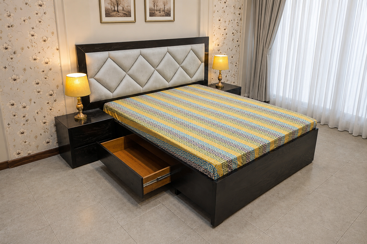 Queen Size Bed Set with Mattress