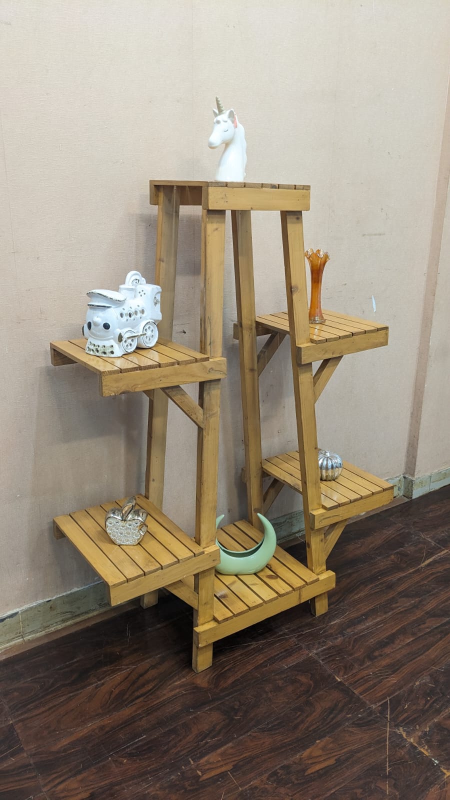Pure Wooden Display Shelf