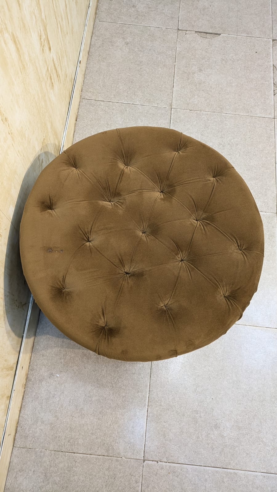 Beautiful Chesterfield Velvet Ottoman