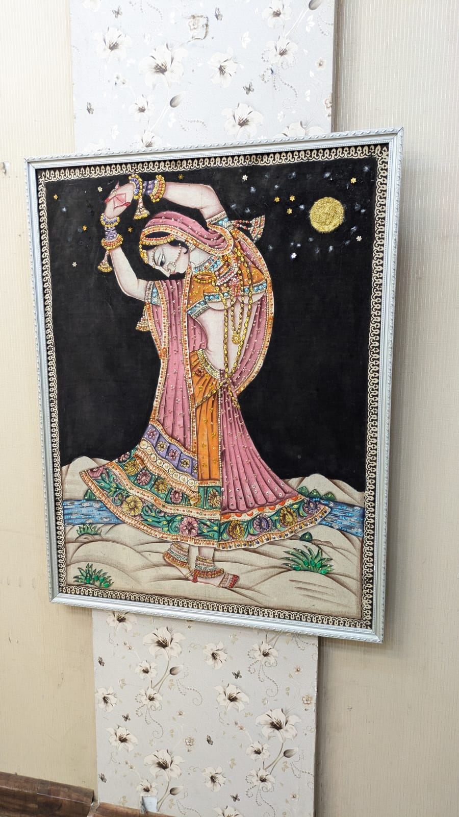 Traditional Rajasthani Folk Art – Wall Mounted Frame