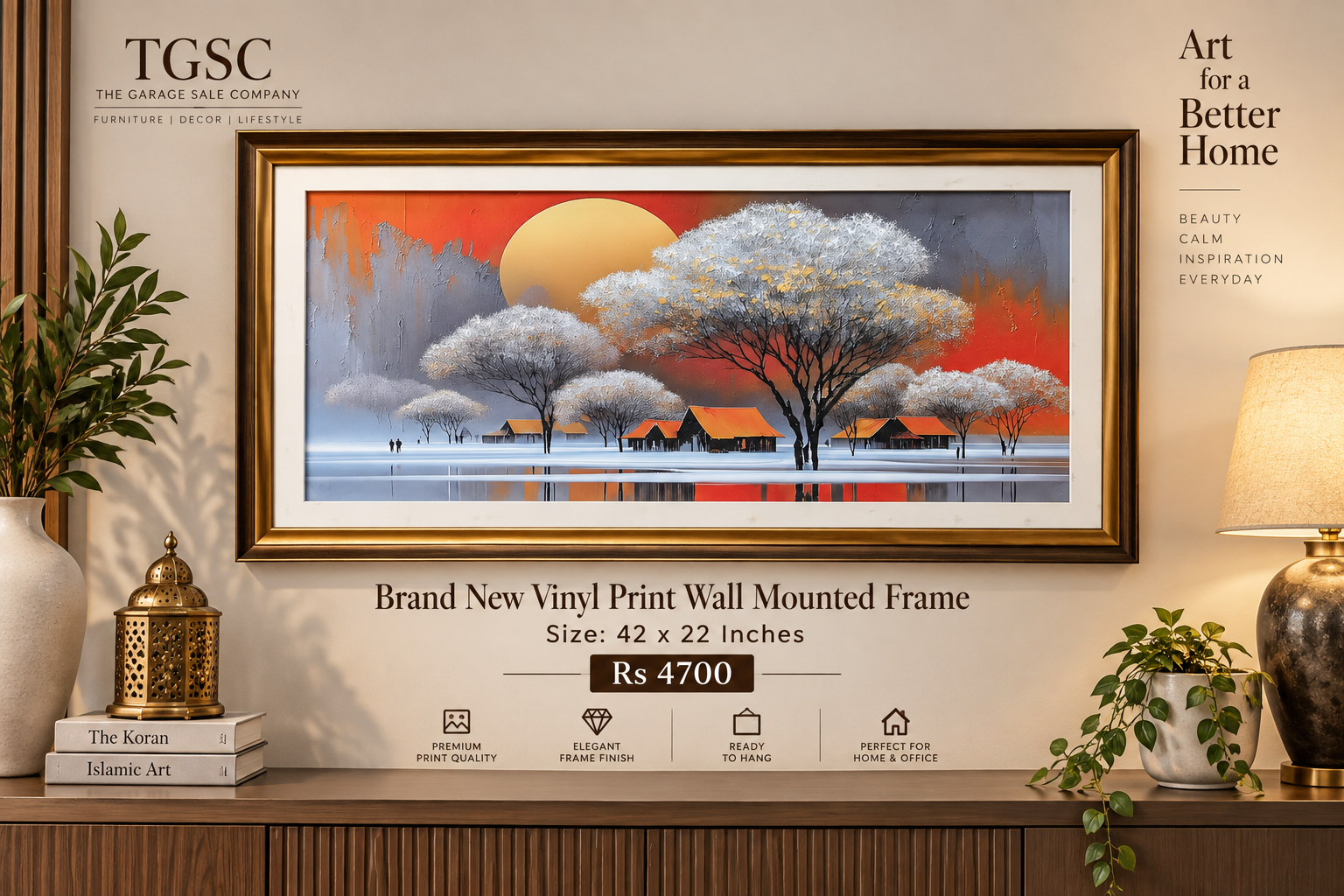 Wall Mounted Vinyl Frame brand new