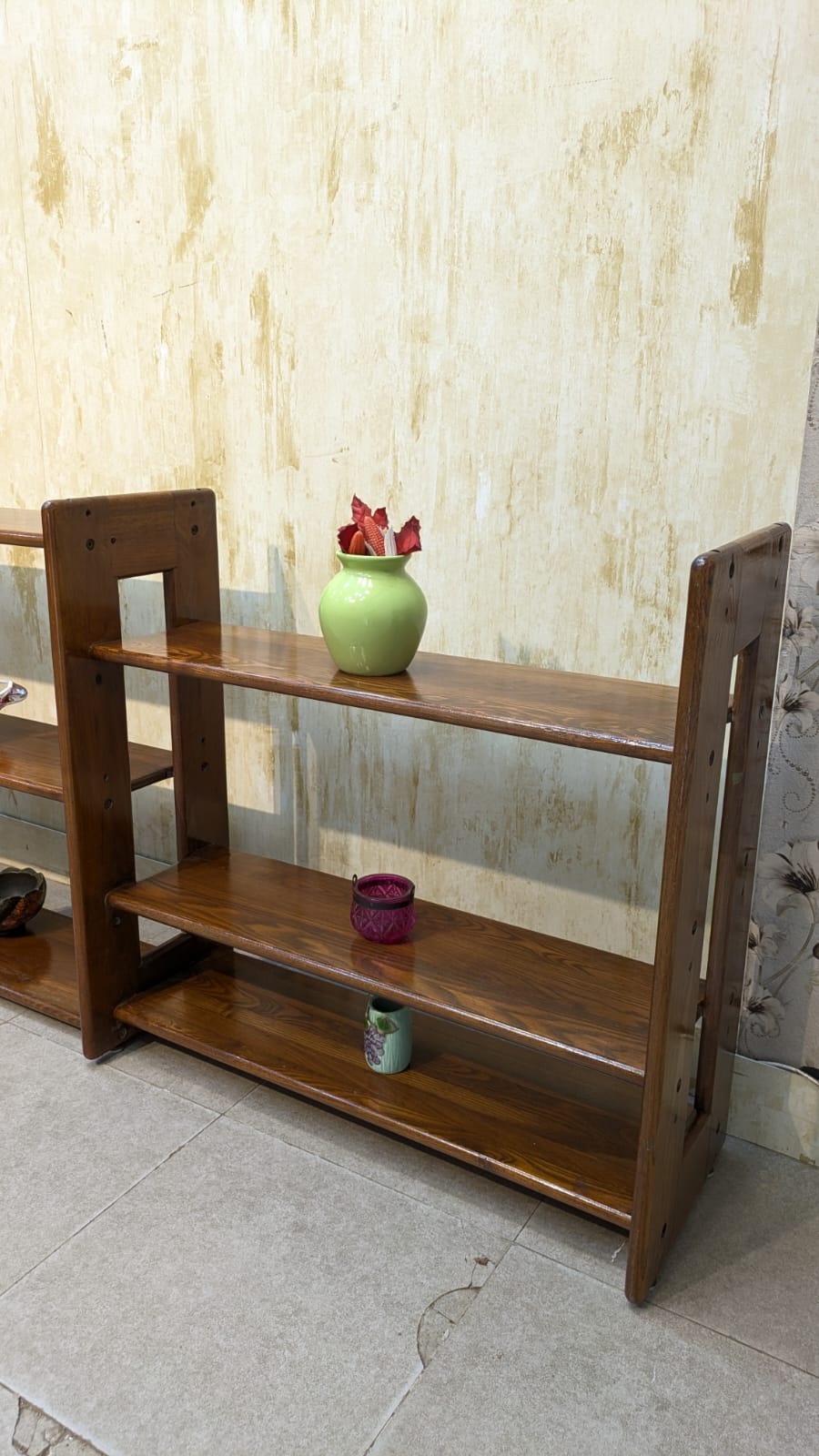 Imported 100% Solid Oak Wood Display Shelve