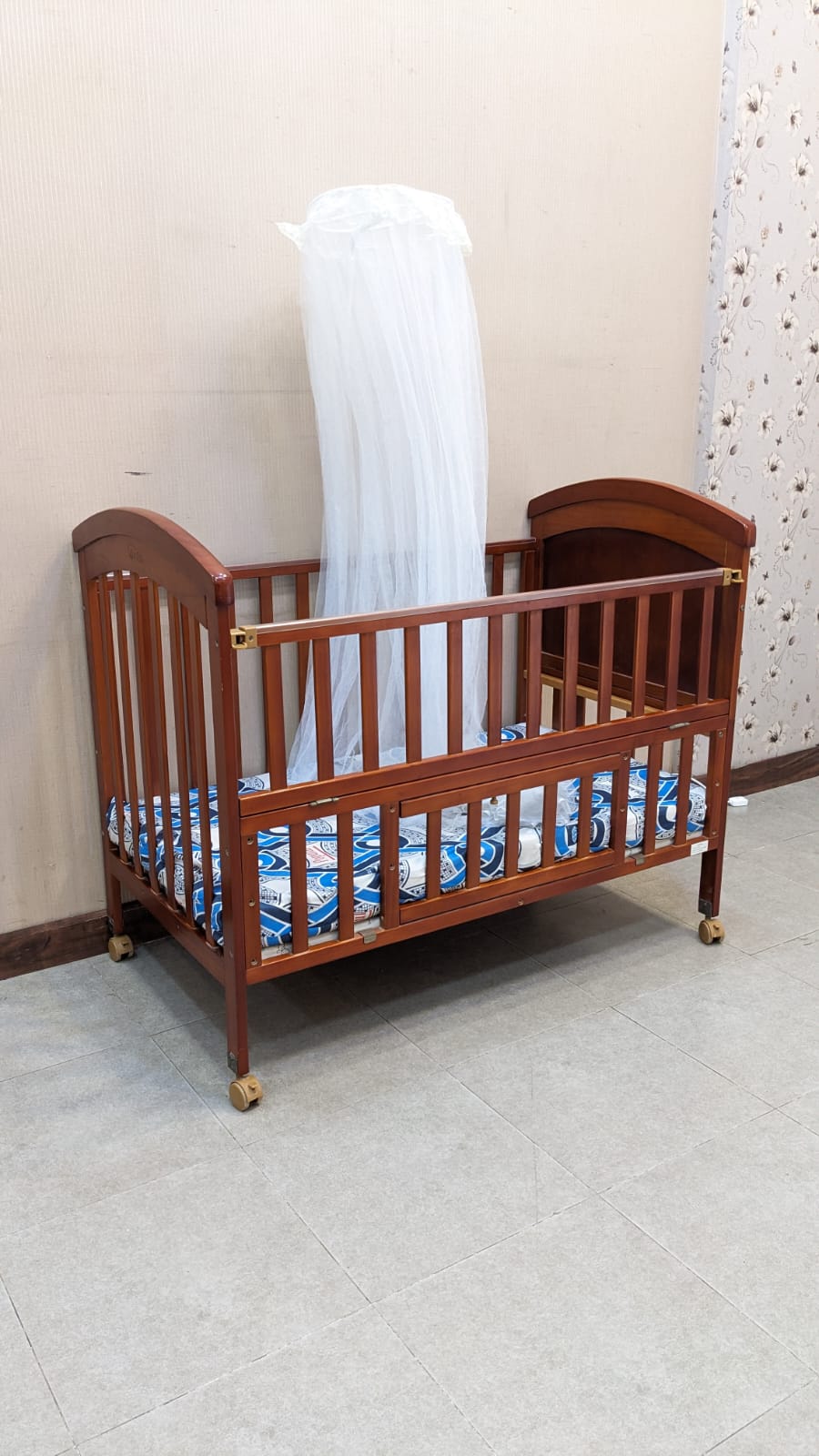 Imported Little Tinnies Baby Cot with Mattress
