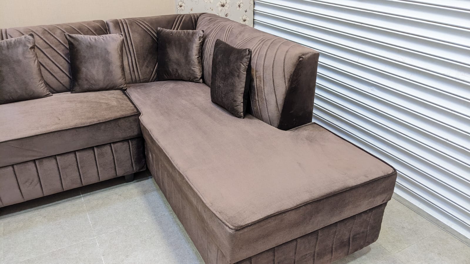 New 6 Seater L Shape Sofa Set