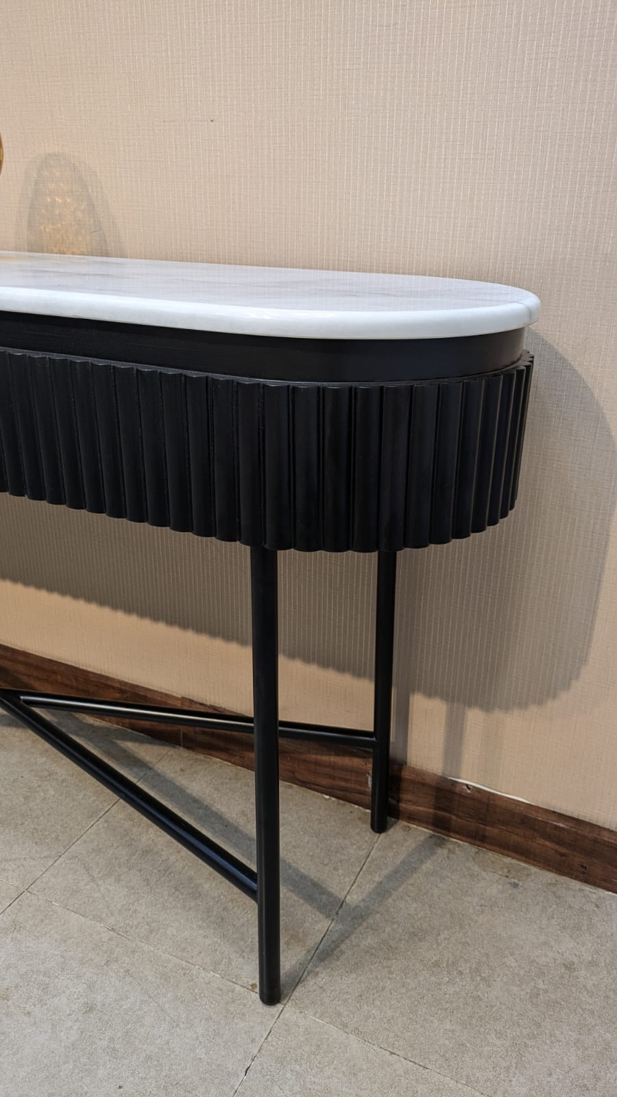 Celeste Home Fashion Astra Console with Marble Top