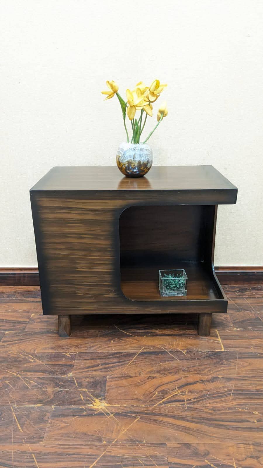 Modern Side Table With Built in Cat House