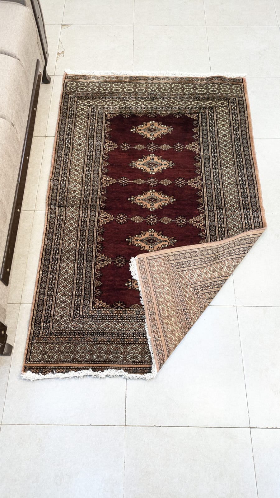 Vintage PAK Jaldar Hand Knotted Carpet