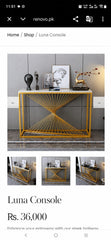 Brand New Unused Modern Marble Top Console