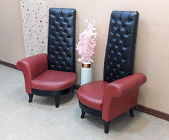 Pair of High Back Chairs
