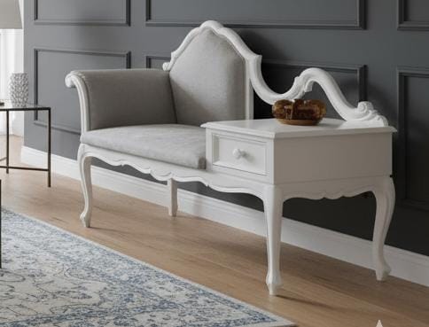 Solid Sheesham Wood Telephone Seattee