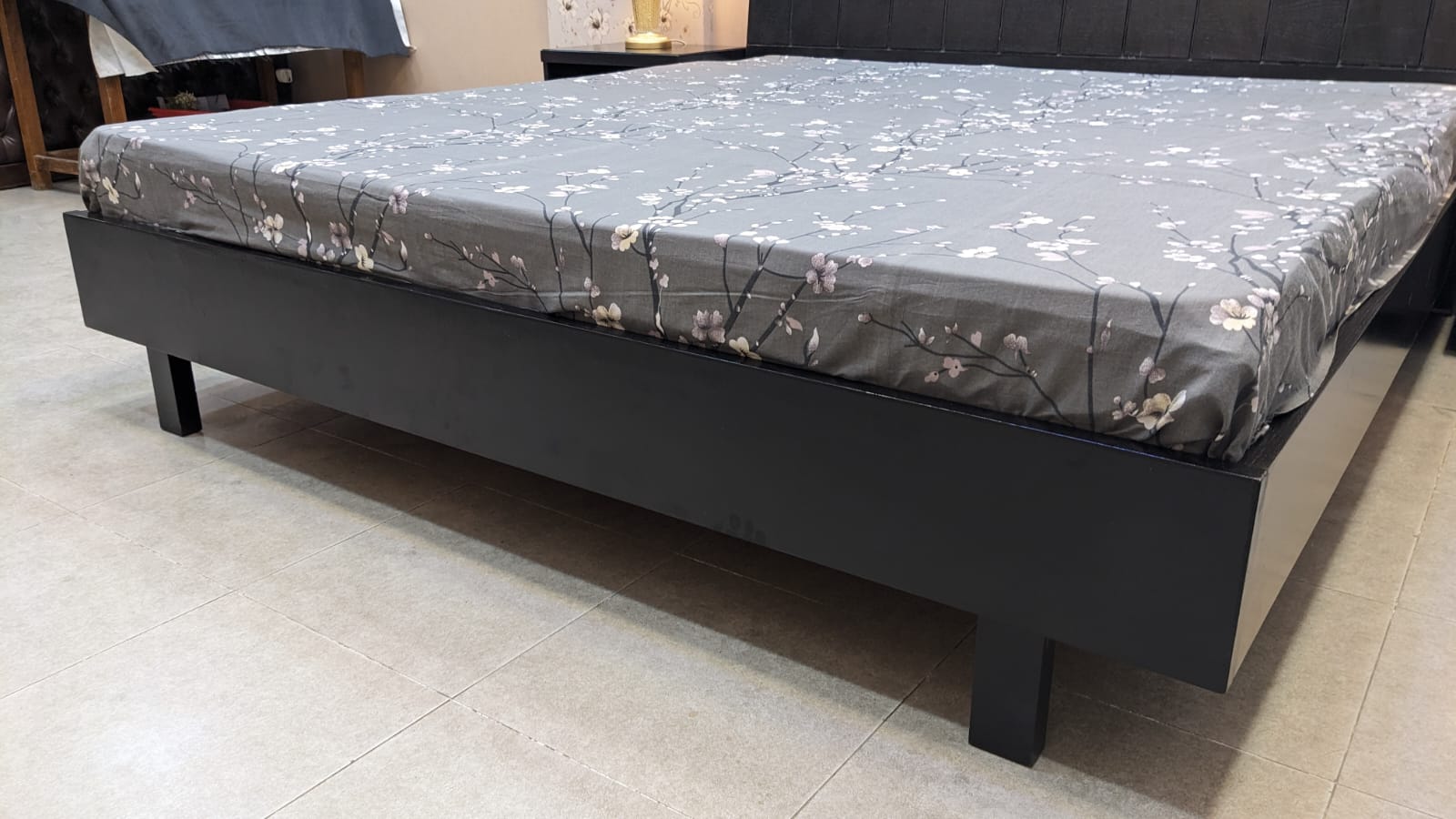 Habitt King Size Bed with 2 Side Tables