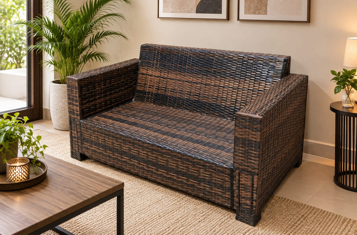 2 Seater Outdoor Rattan Sofa