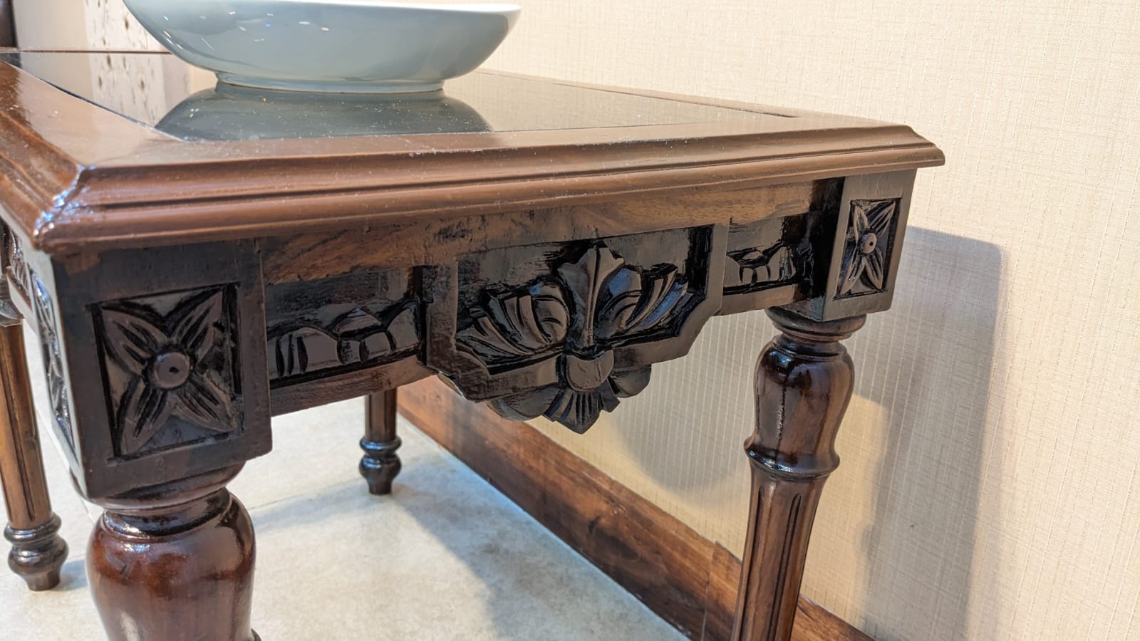 Solid Sheesham Wood Center & Side Tables Set