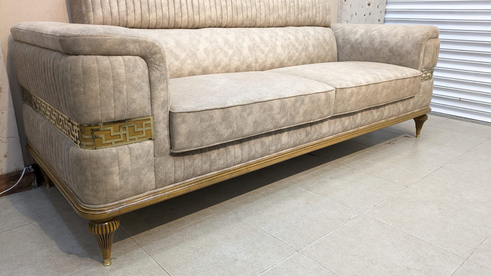 Turkish Design 5 Seater Sofa Set with Center and Side Tables Set