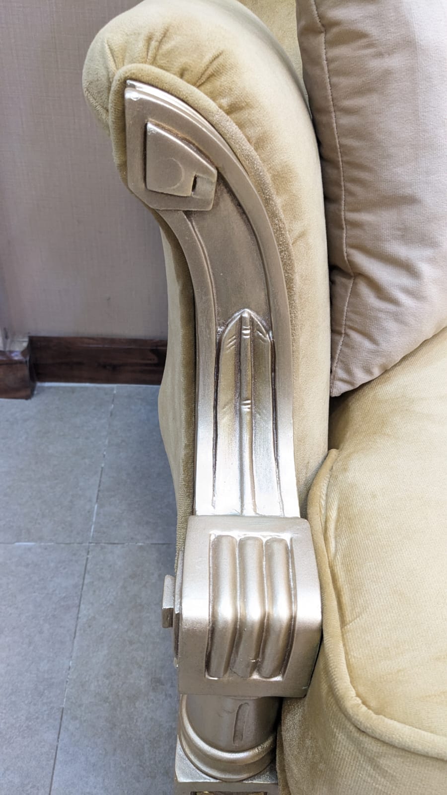 Solid Sheesham Wood 3 Seater Chinioti Sofa