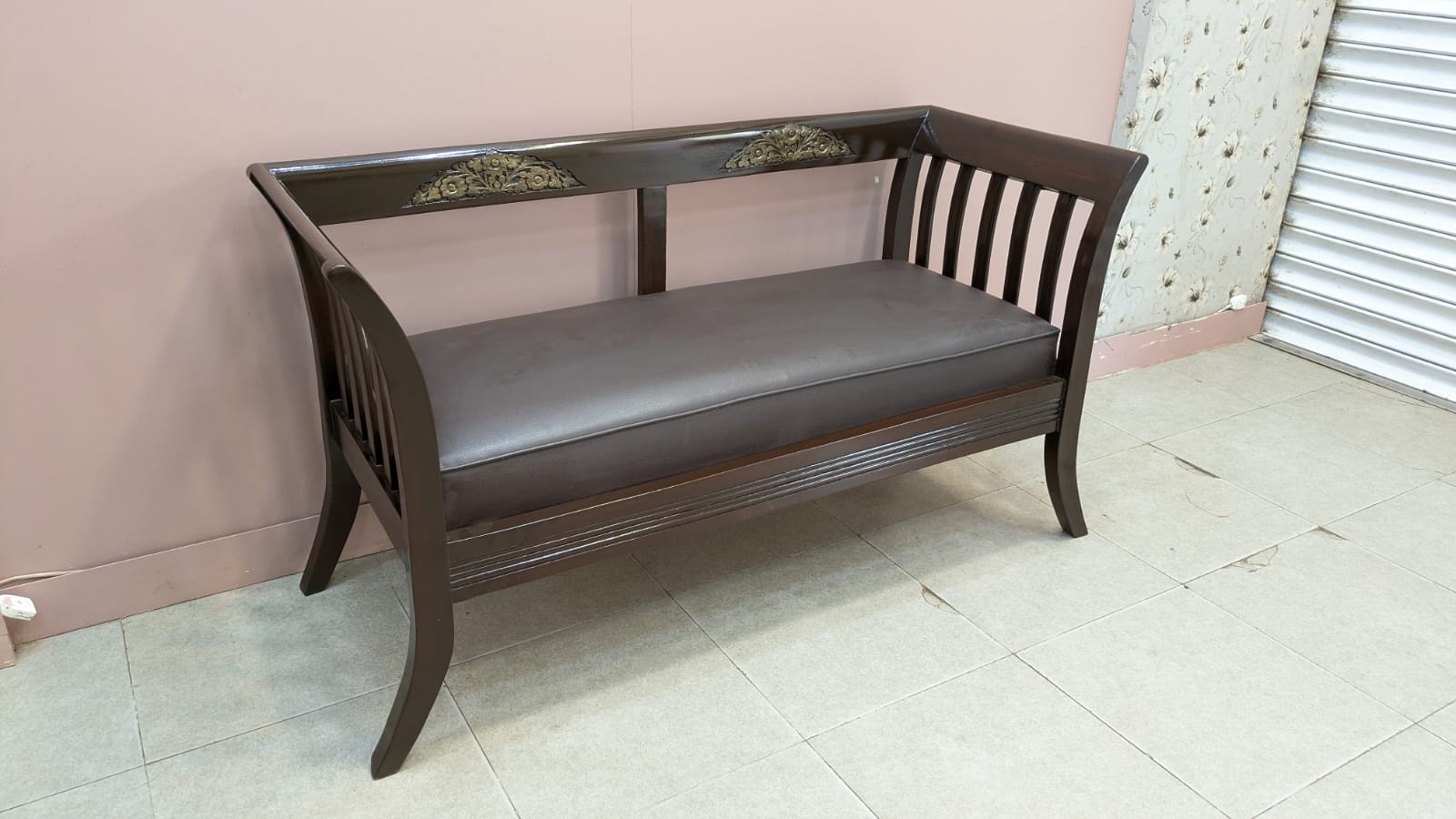 SOLID SHEESHAM WOOD 6-SEATER SOFA SET