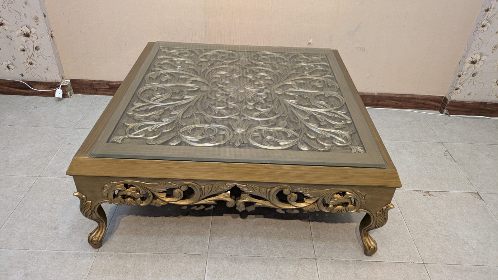 Center Table with 2 Side Tables Set