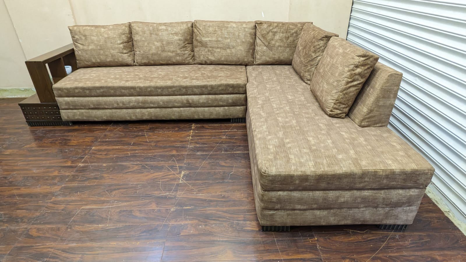 6 Seater L Shape Sofa Set