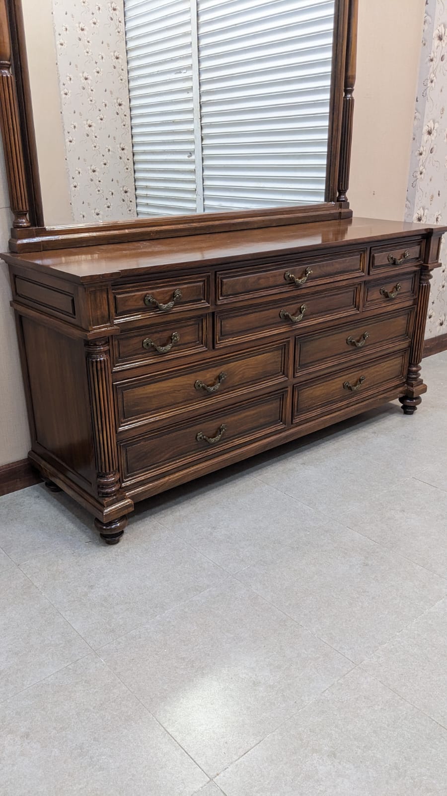 Sheesham Wood King Size Bed Set