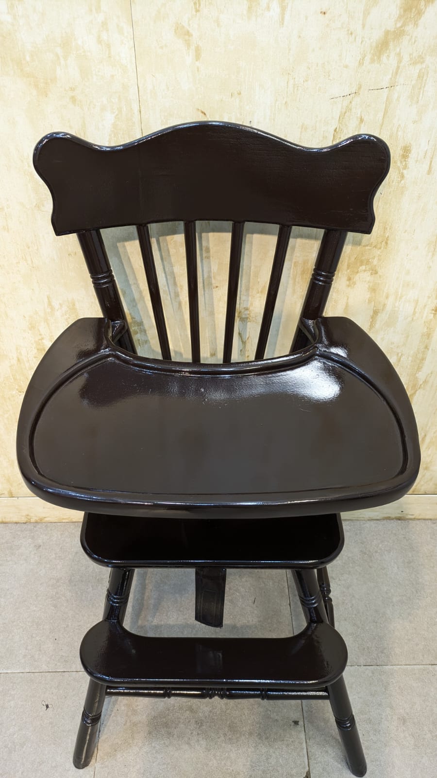 Imported Vintage Solid Sheesham Wood Baby High Chair