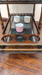 Solid Sheesham Wood Tea Trolley