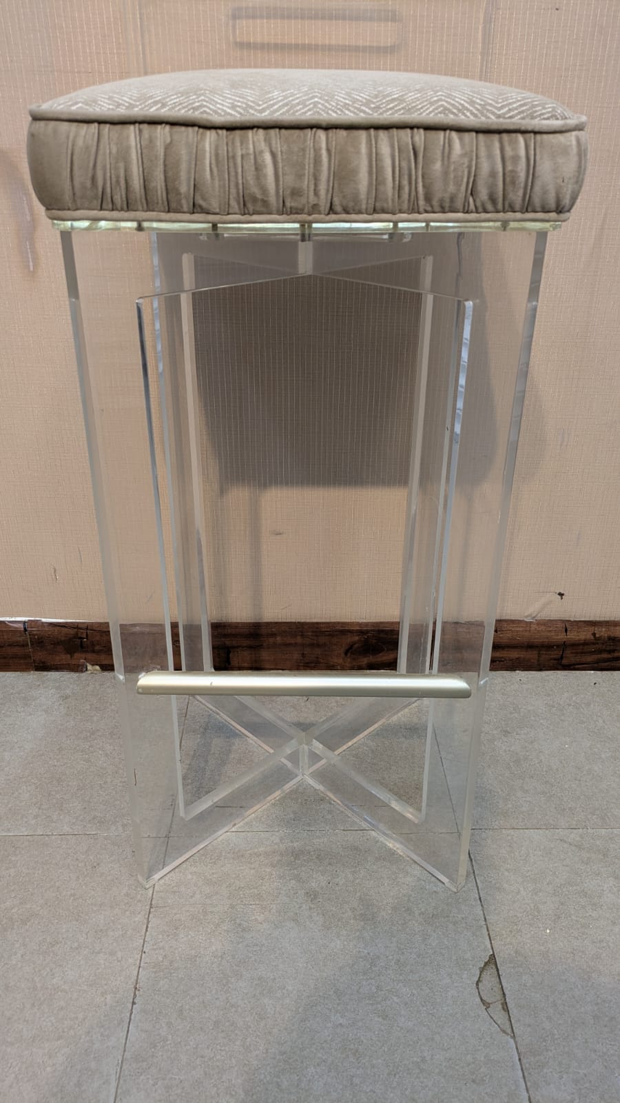 Pair Of Acrylic Bar Stools