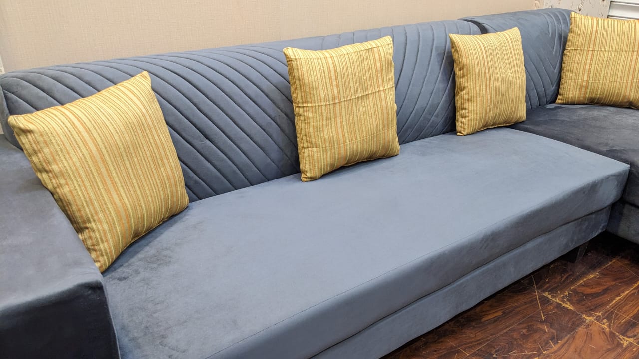 New 6 Seater L Shape Sofa Set