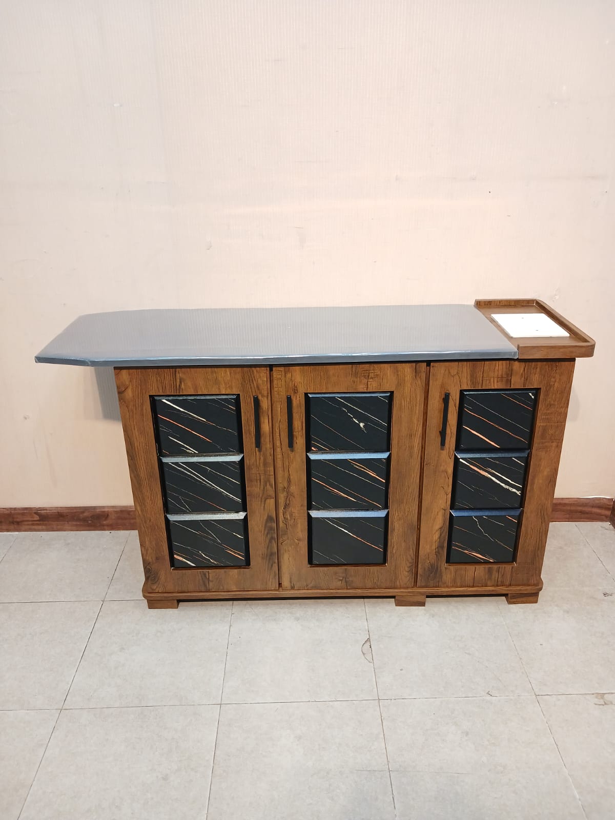 Brand New 3 Door Iron Table