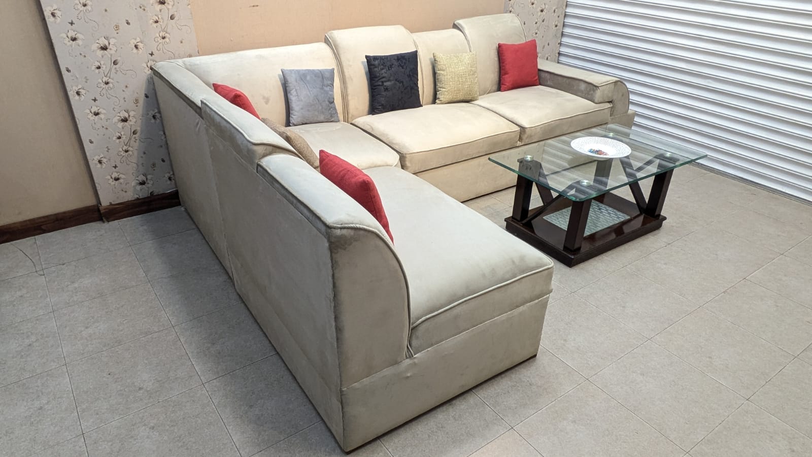 7 Seater L Shape Sofa Set