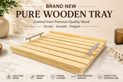 Brand New Pure Wooden Serving Tray