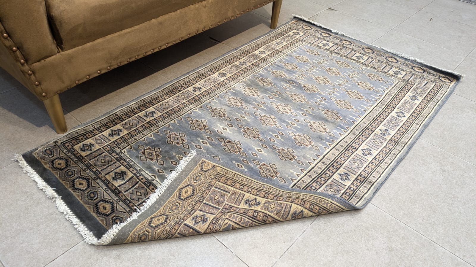 Vintage PAK Jaldar Hand Knotted Carpet