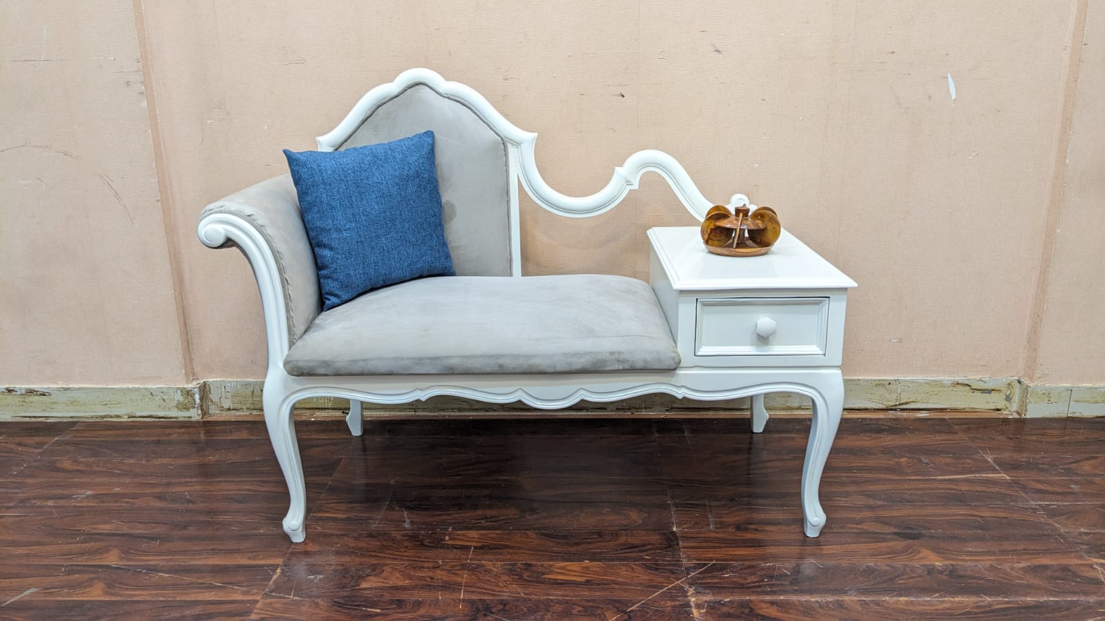 Solid Sheesham Wood Telephone Seattee